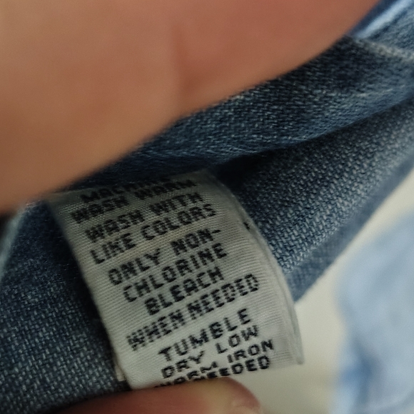 Ralph Lauren Casual Blue Button Down Shirt Vintage 1990s - Picture 4 of 5